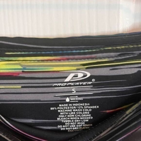 Women's athletic leggings tights exercise workout Size small Black Multi-colored - Picture 6 of 6